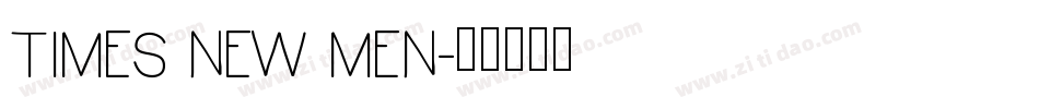 TIMES NEW MEN字体转换